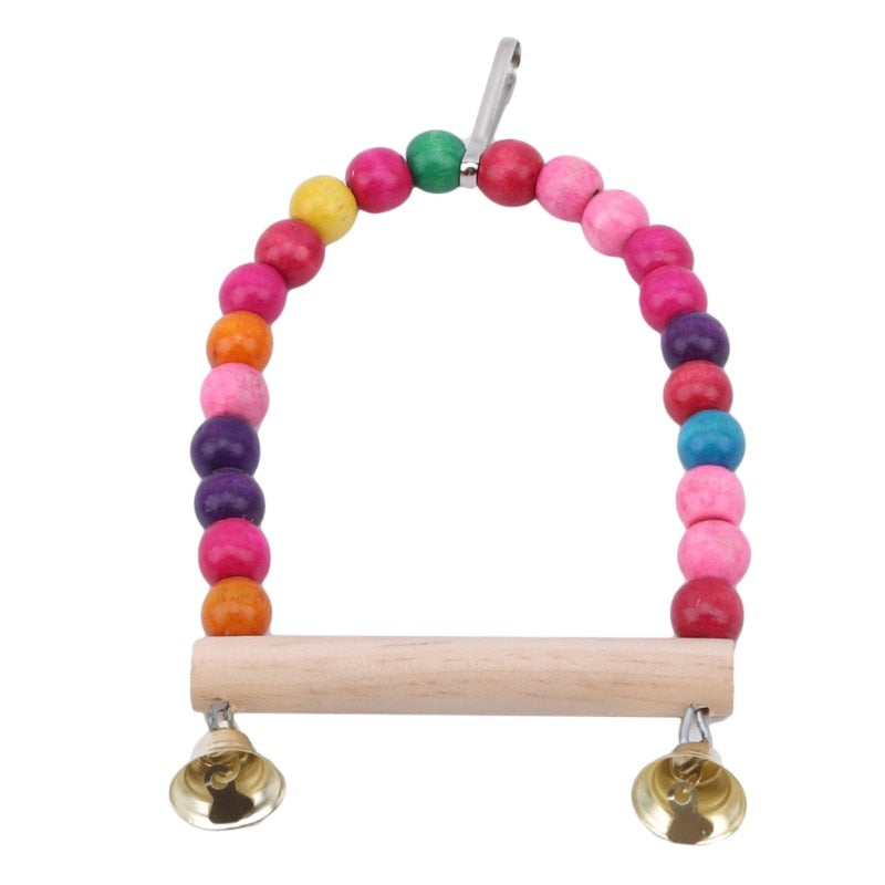 Beaded Bells Bird Toy