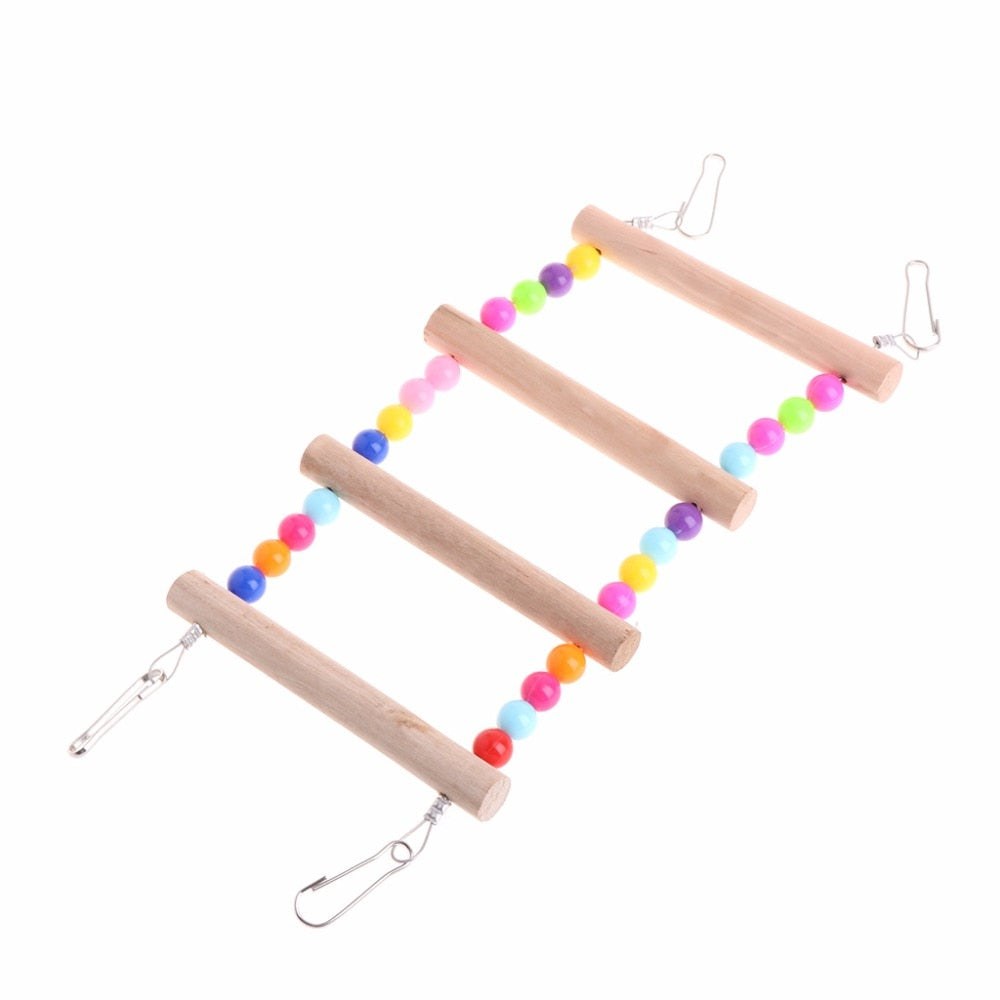 Bird's Wooden Rainbow Ladder